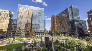 Amazon's HQ2 in Virginia. Image sourced from Business Traveler, provided by Amazon