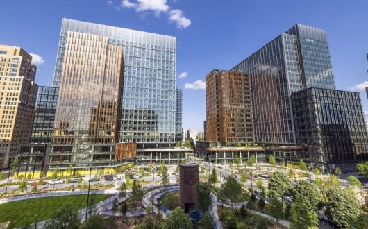 Amazon's HQ2 in Virginia. Image sourced from Business Traveler, provided by Amazon